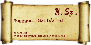 Meggyesi Szilárd névjegykártya